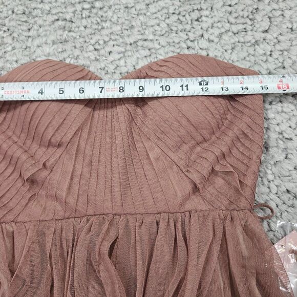 Birdy Grey Christina Convertible Tulle Bridesmaid Dress Purple Sandy Mauve Small - Picture 7 of 10